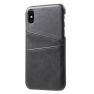 Casecentive Leren Wallet - Cover per iPhone X / XS - Nera sticky