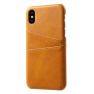 Casecentive Leren Wallet - Cover per iPhone X / XS - Marrone chiaro sticky