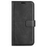 Casecentive - Cover a portafoglio in pelle per iPhone 16 Pro - Nero sticky