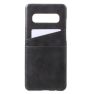 Casecentive Leren Wallet - Cover per Galaxy S10 - Nera sticky