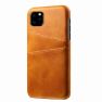 Casecentive Leren Wallet - Cover per iPhone 11 Pro Max - Marrone chiaro sticky