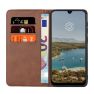 Casecentive Leren Wallet - Cover per Galaxy A50 - Marrone sticky