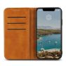 Casecentive Leren Wallet - Cover iPhone XR - Marrone chiaro sticky