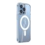 Casecentive - Custodia in Silicone MagSafe per iPhone 16 Pro Max - Trasparente sticky