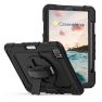 Casecentive Handstrap Pro - Case con impugnatura per iPad Pro 12.9" 2022 / 2021 / 2020 / 2018 - Nero sticky