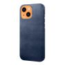 Casecentive - Cover in pelle per iPhone 14 Plus - Blu sticky