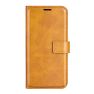 Casecentive - Cover a portafoglio in pelle per iPhone 15 - Marrone chiaro sticky