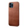 Casecentive - Cover in pelle per iPhone 14 - Marrone sticky