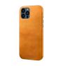 Casecentive - Cover in pelle per iPhone 13 Pro - Marrone chiaro sticky