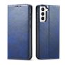 Casecentive Leren Wallet Luxe - Cover Samsung Galaxy S21 - Blu sticky