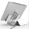 Maclocks tablet security stand with 1.8 metre cable white sticky