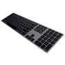 Matias - Tastiera wireless US QWERTY con retroilluminazione per MacBook - Grigio siderale sticky