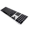Matias - Tastiera wireless US QWERTY con retroilluminazione per MacBook - Nero / Argento sticky