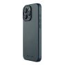 Mujjo - Cover in pelle Bio per iPhone 16 Pro - Blu sticky