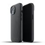 Mujjo - Custodia in Pelle per iPhone 13 Mini - Nero sticky