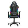 Ranqer Halo Fabric - Sedia da gaming in tessuto con LED RGB - Nera sticky