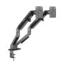 Ranqer - Supporto per monitor Pro con braccio doppio - Space Gray sticky