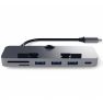 Satechi Clamp Pro - Adattatore Multiporta - USB-C - Grigio scuro sticky