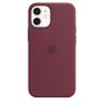 Apple - Cover MagSafe in Silicone per iPhone 12 Mini - Plum sticky