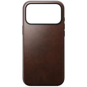 Nomad Custodia Tradizionale in Pelle per iPhone 17 Pro MaxMarrone rustico Horween
