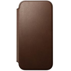 Nomad Custodia Folio in Pelle Moderna per iPhone 17 Pro Max Marrone