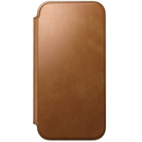 Nomad Custodia Folio in Pelle Moderna per iPhone 17 Pro Max Beige Inglese