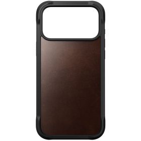 Nomad Custodia Rugged in Pelle per iPhone 17 Pro Max Marrone Rustico Horween