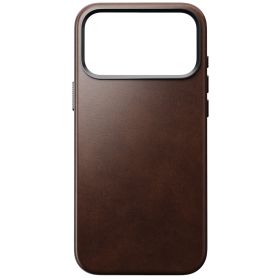 Nomad Custodia Tradizionale in Pelle per iPhone 17 Pro Max Marrone