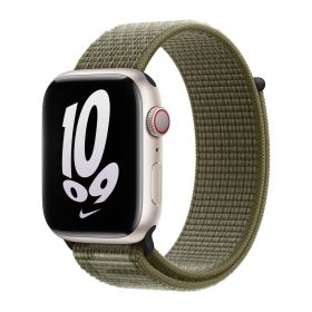 Apple Nike Sport Loop Apple Watch 44mm / 45mm / 46mm / 49mm Sequoia / Pure Platinum