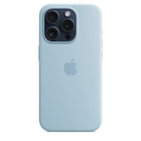 Apple Silicone MagSafe Case iPhone 15 Pro Light Blue