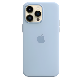 Custodia in silicone MagSafe Apple per iPhone 14 Pro Max Sky