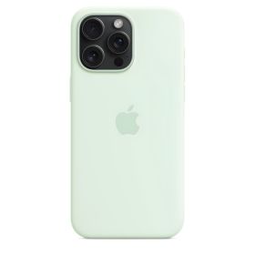 Custodia in silicone MagSafe Apple per iPhone 15 Pro Max Soft Mint