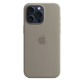 Custodia MagSafe in silicone Apple per iPhone 15 Pro Max Clay