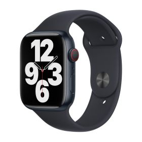 Apple Sport Band - Cinturino per Apple Watch 42mm / 44mm / 45 mm / 45mm / 49mm - Midnight S/M