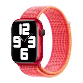 Apple Sport Loop - Cinturino per Apple Watch 42mm / 44mm / 45mm / 49mm - Rosso 6a Gen