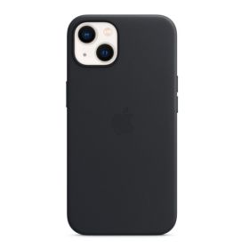 Apple - Custodia in pelle con MagSafe per iPhone 13 - Midnight