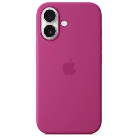 Apple Silicone MagSafe Case iPhone 16 Fuchsia