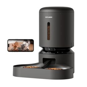 Petlibro - Granary Dispenser Doppio con Telecamera di Monitoraggio 5L - Nero