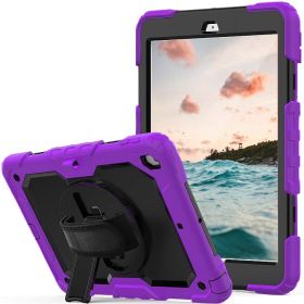 Casecentive - Custodia Rigida con Impugnatura per iPad 2017 / 2018 - Viola