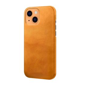 Casecentive - Cover in pelle per iPhone 13 - Marrone chiaro