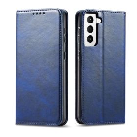 Casecentive Leren Wallet Luxe - Cover Samsung Galaxy S21 Plus - Blu
