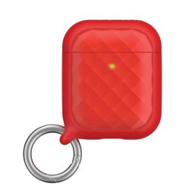 Catalyst - Custodia con con Clip ad Anello per AirPods 1 / AirPods 2 - Rosso Fiamma