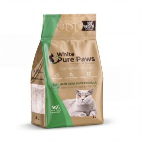 CATLINK White Pure Paws Lettiera per Gatti in Bentonite 5 kg Aloe Vera