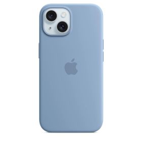 Custodia Apple in silicone con MagSafe per iPhone 15 Blu invernale