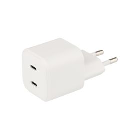 Musthavz Caricabatterie Nano Smart 35 W con doppia porta USB-C PD, bianco