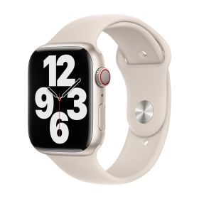 Apple Sport Band - Cinturino per Apple Watch 42mm / 44mm / 45mm / 49mm - Starlight S/M