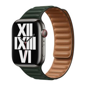 Apple Leather Link Apple Watch M/L 42mm / 44mm / 45mm / 49mm Sequoia Green