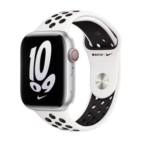 Apple Nike Sport Band - Cinturino per Apple Watch 38mm / 40mm / 41mm Summit - Bianco / Nero
