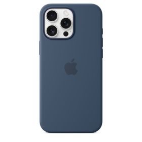 Custodia in silicone con MagSafe per iPhone 16 Pro Max Denim