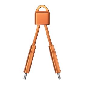Cavo di ricarica Nomad ChargeKey da USB-C a USB-C Arancione stellare